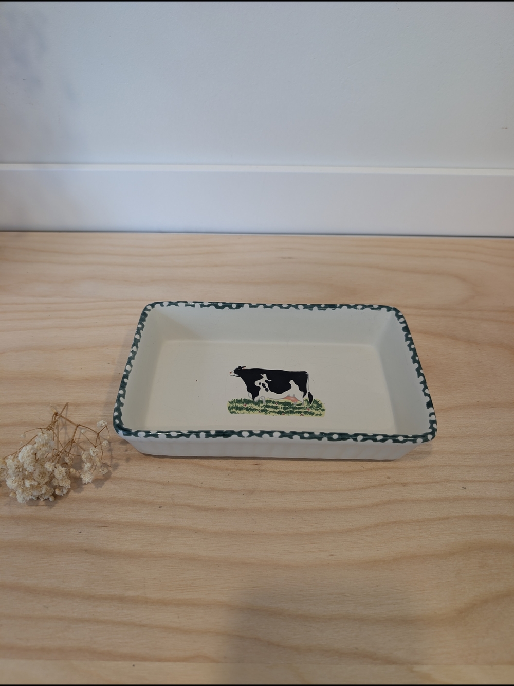 Vintage Crystolware Cow Dish — Farmhouse Cottagecore Decor - Picture 6 of 13